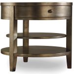 Sanctuary One-Drawer Round Lamp Table - Visage