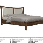 Westwood 1B	Queen Curved Upholstered Bed