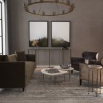 Kato leather Club Chair with Salt Pepper HOH