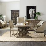 La Grange Le Vieux 86in Double Pedestal Table with 2-18in Leaves