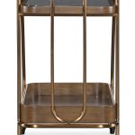 Commerce and Market Walnut Wine and Bar Cart
