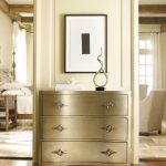 Sanctuary Three-Drawer Shaped Front Gold Chest