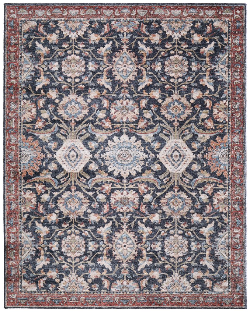Pearson Traditional Medallion, Blue/Red/Ivory