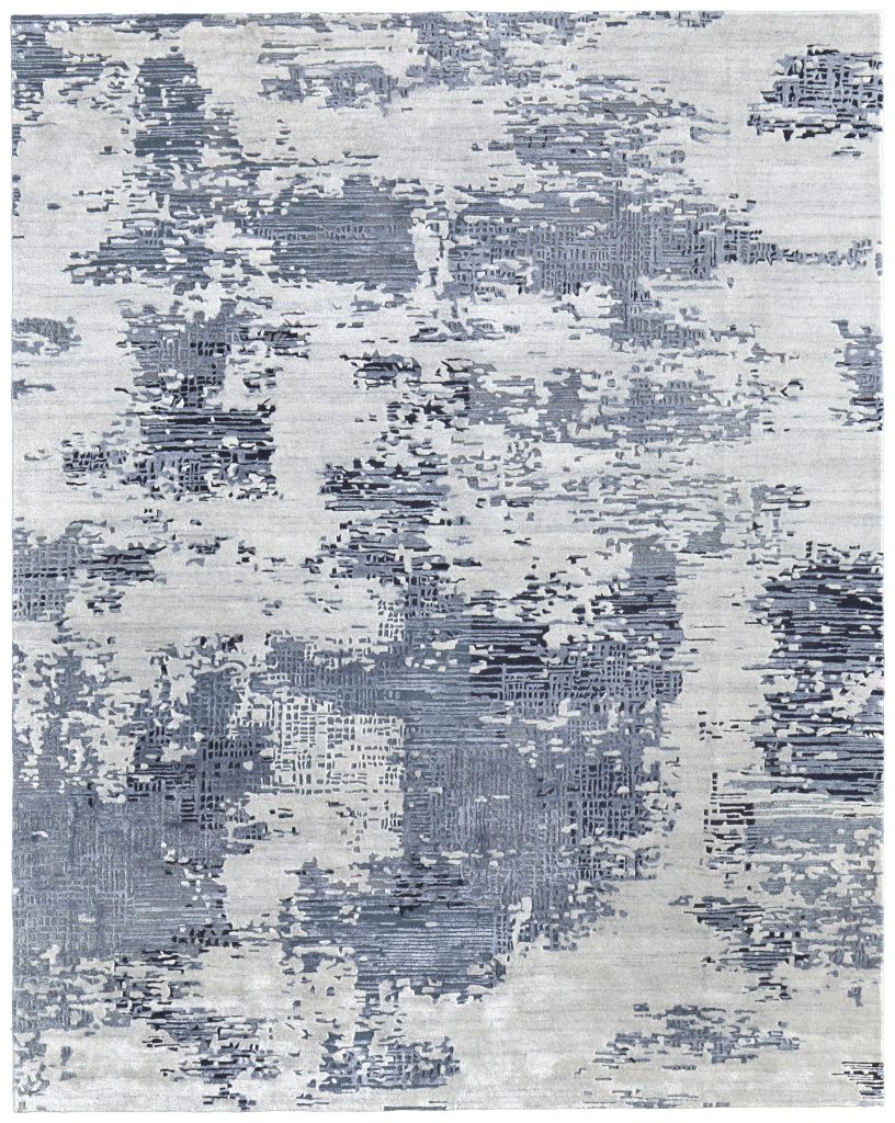 Zarah Modern Abstract, Blue/Ivory