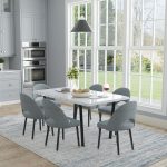 Azure Modern Abstract, Blue/Gray/Ivory