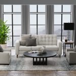 Richmond Modern Abstract, Ivory/Blue/Green