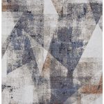 Gilmore Modern Color Block, Blue/Ivory/Taupe