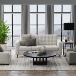 Richmond Modern Geometric, Ivory/Gray/Tan