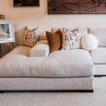 Rene Cazares GRAND CANYON WOOD LEG LAF ISLAND WITH LOW ARM. 203508 at Norwood Furniture