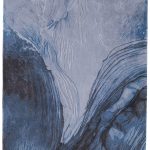 Kawai Modern Abstract, Blue/Black/Gray