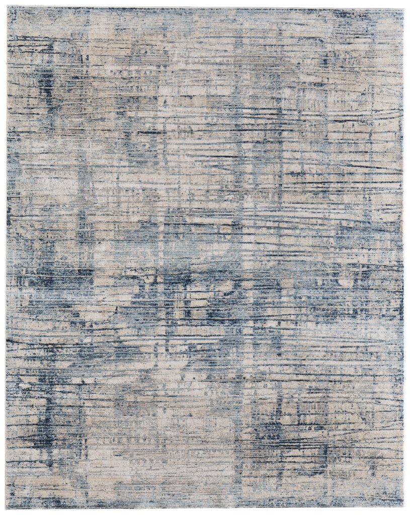 Sonora Modern Abstract, Blue/Ivory/Gray