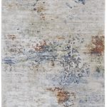 Sonora Modern Abstract, Ivory/Blue/Red