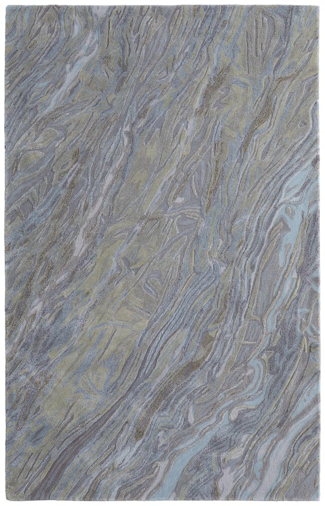 Kawai Modern Abstract, Blue/Green/Gray