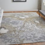 Astra Transitional Abstract, Gray/Gold/Ivory