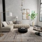 Skyview Modern Abstract, Brown/Tan/Ivory