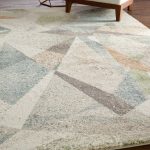 Eden Modern Color Block, Ivory/Blue/Green