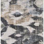Greenwich Modern Abstract, Ivory/Blue/Black