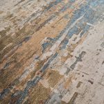 Pearson Modern Abstract, Blue/Ivory/Brown
