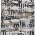 Greenwich Modern Geometric, Black/Ivory/Blue