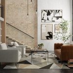Kimball Transitional Abstract, Gray/Black/Brown