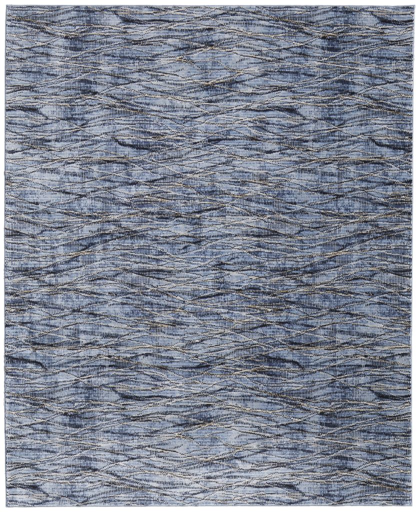 Sonora Modern Abstract, Blue/Ivory/Tan