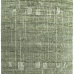 Agape Modern Abstract, Green/Ivory