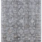 Sarrant Transitional Damask, Gray/Silver/Tan