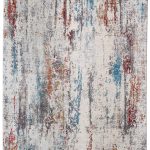 Cadiz Modern Abstract, Gray/Red/Blue