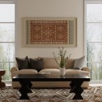 Wallace Transitional Medallion, Brown/White