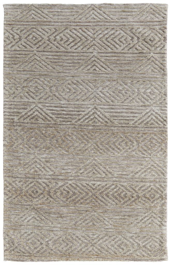Colton Modern Geometric, Tan/Ivory/Brown