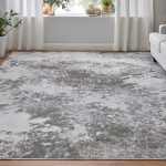 Waldor Modern Abstract, Gray/Silver/Taupe