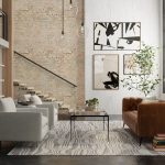 Kimball Transitional Abstract, Ivory/Gray