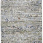 Melrose Traditional Floral & Botanical, Green/Ivory/Blue