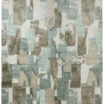 Kendall Modern Abstract, Green/Brown/Ivory