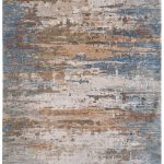 Pearson Modern Abstract, Blue/Ivory/Brown