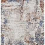 Gilmore Modern Distressed, Ivory/Blue/Taupe