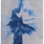 Kawai Modern Abstract, Blue/Gray