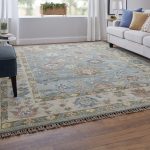 Fillmore Transitional Floral & Botanical, Blue/Ivory/Yellow