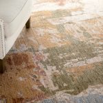 Pearson Modern Abstract, Ivory/Green/Tan