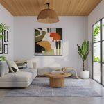 Agape Modern Abstract, Gray/Ivory
