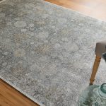 Sarrant Transitional Damask, Gray/Silver/Tan