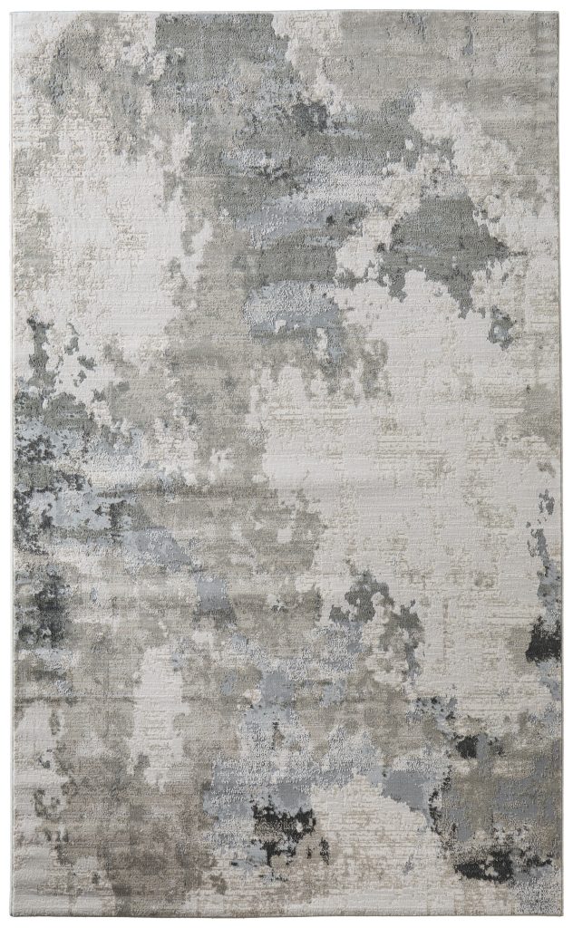Prasad Modern Watercolor, Ivory/Gray