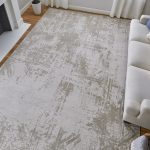 Prasad Modern Abstract, Ivory/Taupe/Silver
