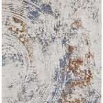 Gilmore Modern Abstract, Ivory/Blue/Orange