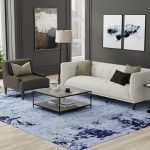 Sonora Modern Abstract, Blue/Black
