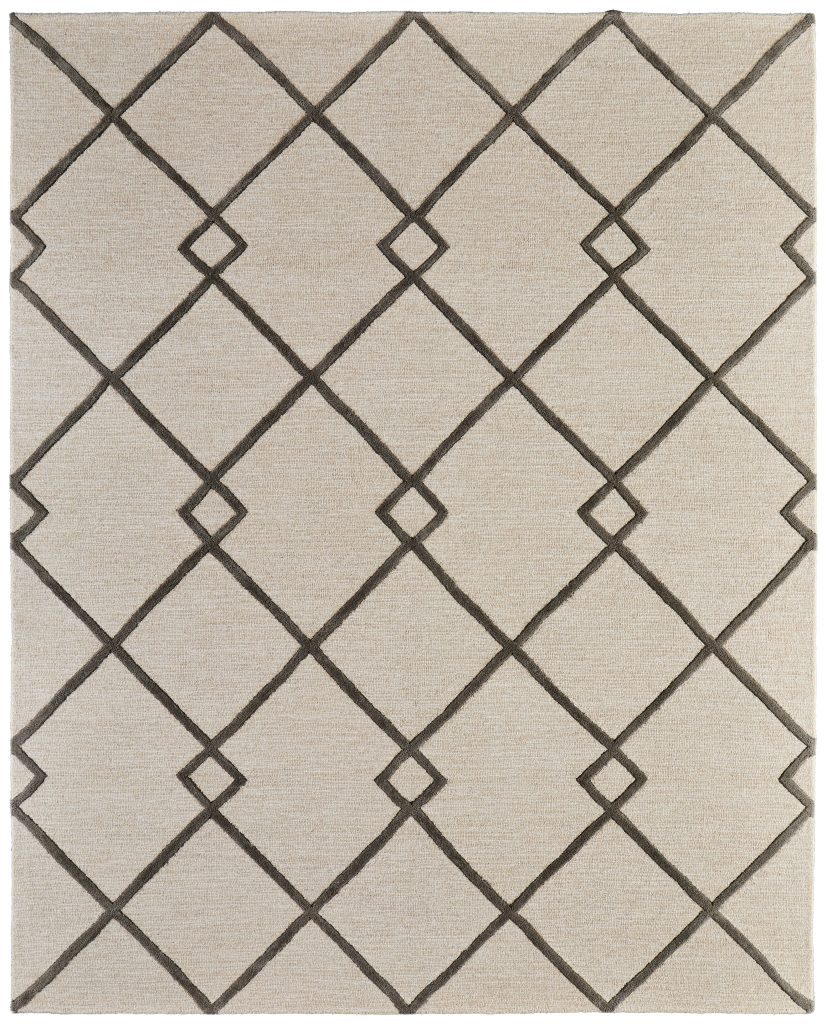 Kimball Transitional Trellis & Lattice, Ivory/Gray/Tan