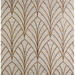 Wallace Modern Ikat, White/Brown