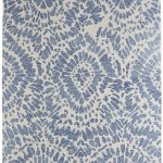 Wallace Modern Abstract, Blue/Ivory