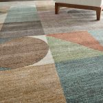 Eden Modern Color Block, Ivory/Brown/Blue