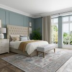 Dartmouth Transitional Floral & Botanical, Ivory/Brown/Blue